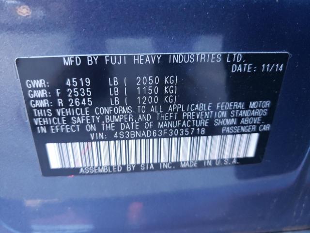 Photo 10 from auction – 2015 SUBARU LEGACY 2.5 with VIN 4S3BNAD63F3035718