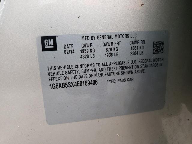 Photo 10 from auction – 2014 CADILLAC ATS LUXURY with VIN 1G6AB5SX4E0169406