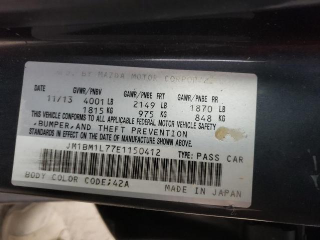 Photo 10 from auction – 2014 MAZDA 3 TOURING with VIN JM1BM1L77E1150412
