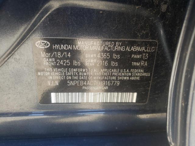 Photo 10 from auction – 2014 HYUNDAI SONATA GLS with VIN 5NPEB4AC7EH916779
