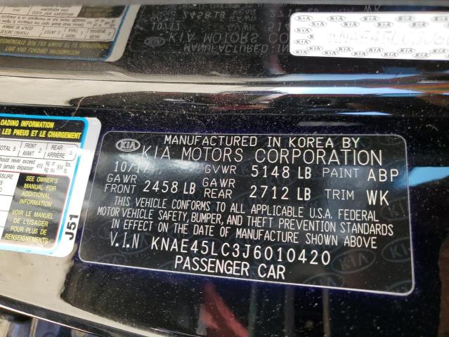 Photo 10 from auction – 2018 KIA STINGER GT with VIN KNAE45LC3J6010420