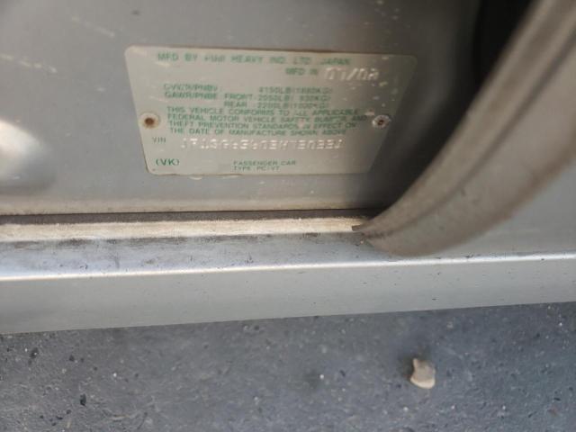 Photo 10 from auction – 2003 SUBARU FORESTER 2 with VIN JF1SG65603H730331