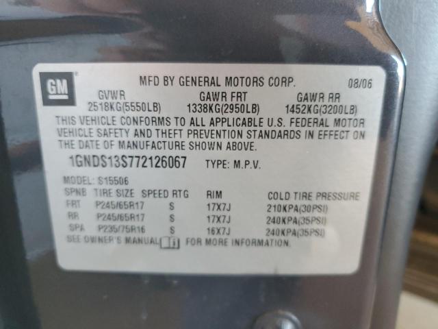Photo 10 from auction – 2007 CHEVROLET TRAILBLAZE with VIN 1GNDS13S772126067