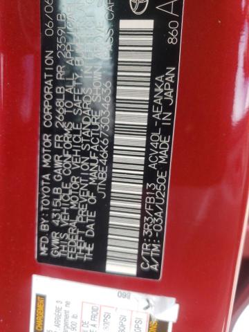 Photo 10 from auction – 2007 TOYOTA CAMRY CE with VIN JTNBE46K673034636