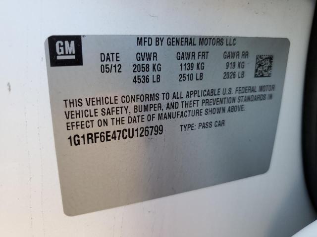 Photo 10 from auction – 2012 CHEVROLET VOLT with VIN 1G1RF6E47CU126799