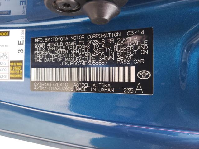 Photo 10 from auction – 2014 TOYOTA SCION TC with VIN JTKJF5C74E3086887