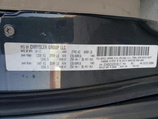 Photo 10 from auction – 2012 DODGE GRAND CARA with VIN 2C4RDGCG2CR139117