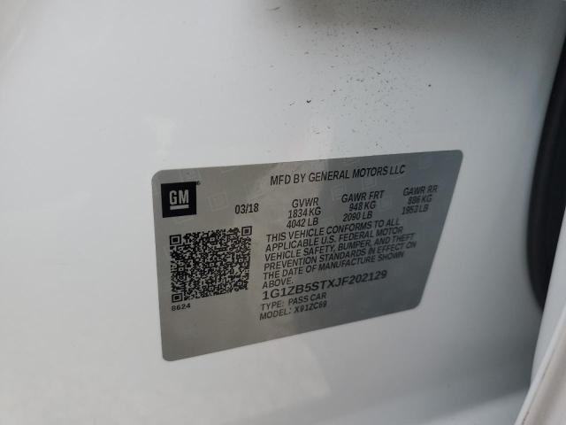 Photo 10 from auction – 2018 CHEVROLET MALIBU LS with VIN 1G1ZB5STXJF202129