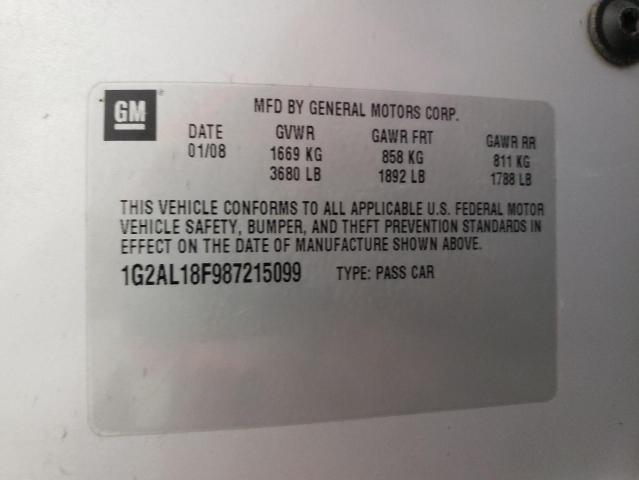 Photo 10 from auction – 2008 PONTIAC G5 with VIN 1G2AL18F987215099