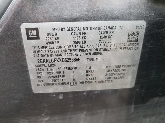Photo 10 from auction – 2013 GMC TERRAIN SL with VIN 2GKALUEKXD6256855
