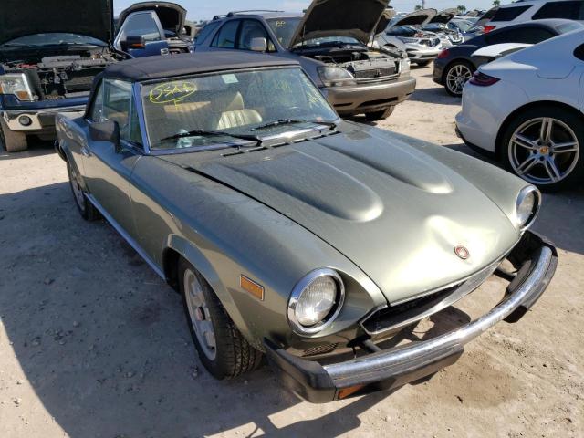 FIAT 124 SPIDER 1982 with VIN ZFAAS00B3C5001285 - Photo from auction