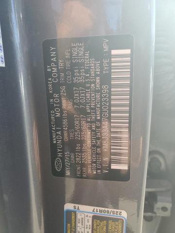 Photo 10 from auction – 2016 HYUNDAI TUCSON LIM with VIN KM8J33A47GU023398