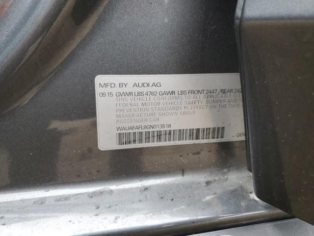 Photo 10 from auction – 2016 AUDI A4 PREMIUM with VIN WAUAFAFL8GN013518