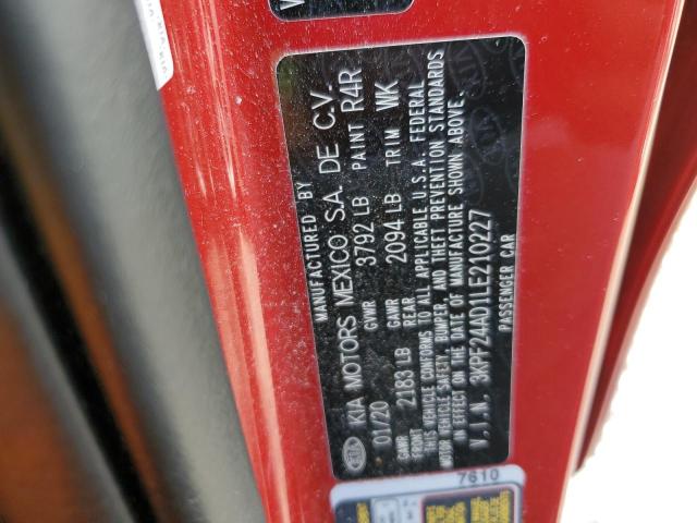 Photo 10 from auction – 2020 KIA FORTE FE with VIN 3KPF24AD1LE210227