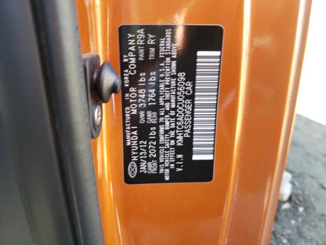 Photo 10 from auction – 2012 HYUNDAI VELOSTER with VIN KMHTC6AD0CU056098