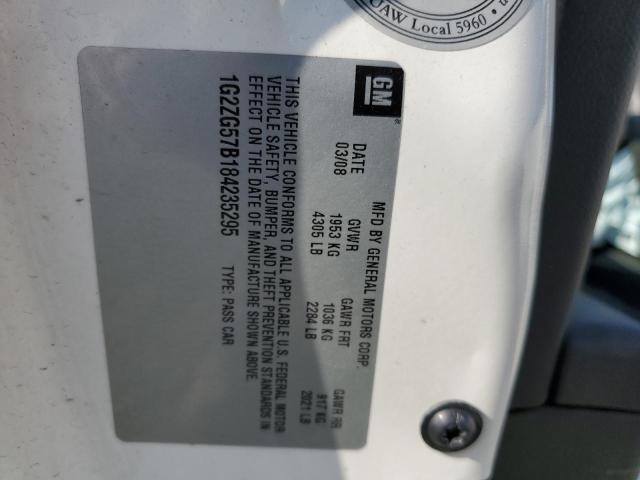 Photo 10 from auction – 2008 PONTIAC G6 BASE with VIN 1G2ZG57B184235295