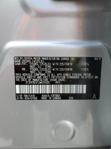 Photo 10 from auction – 2018 TOYOTA RAV4 LIMIT with VIN 2T3YFREV1JW424505