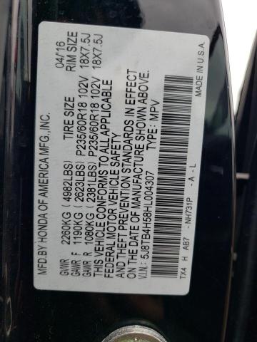 Photo 10 from auction – 2017 ACURA RDX TECHNO with VIN 5J8TB4H58HL004307