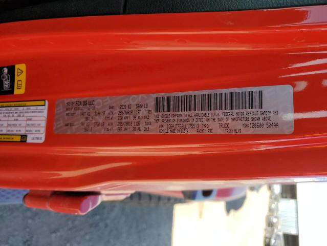 Photo 10 from auction – 2020 JEEP GLADIATOR with VIN 1C6HJTFG2LL175513