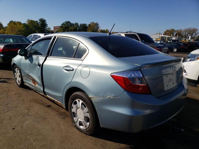 Photo 3 from auction – 2012 HONDA CIVIC HYBR with VIN JHMFB4F24CS008520