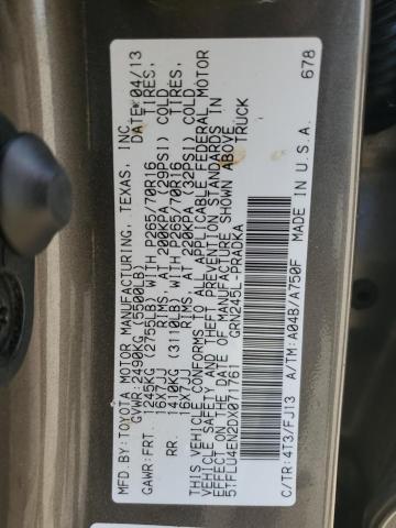 Photo 10 from auction – 2013 TOYOTA TACOMA DOU with VIN 5TFLU4EN2DX071761