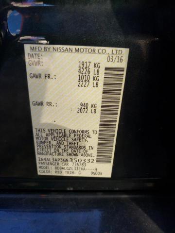 Photo 10 from auction – 2016 NISSAN ALTIMA 2.5 with VIN 1N4AL3AP3GN350332