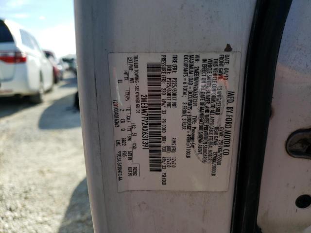 Photo 10 from auction – 2010 MERCURY GRAND MARQ with VIN 2MEBM7FV2AX631391