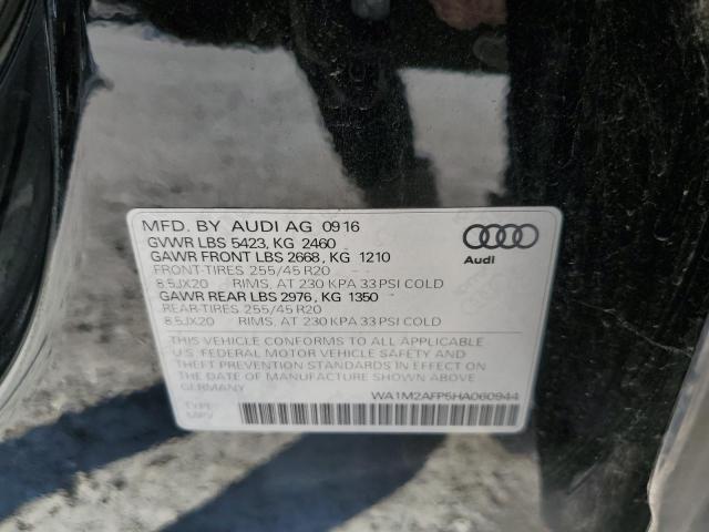 Photo 10 from auction – 2017 AUDI Q5 PREMIUM with VIN WA1M2AFP5HA060944