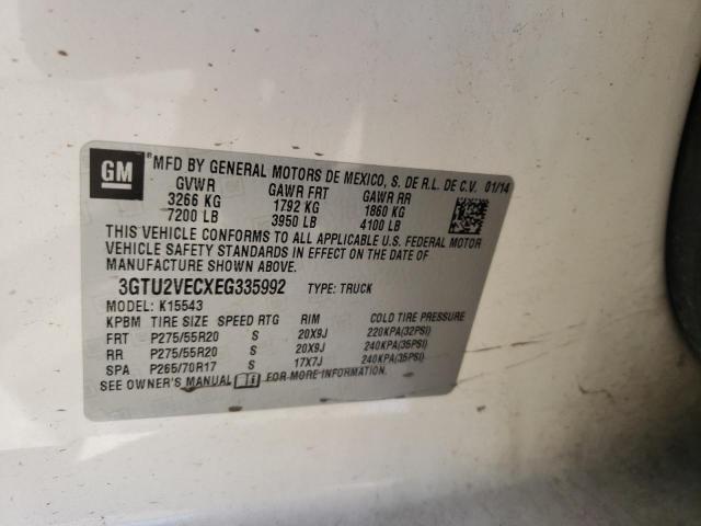 Zdjęcie 10 z aukcji – 2014 GMC SIERRA K15 z VIN 3GTU2VECXEG335992