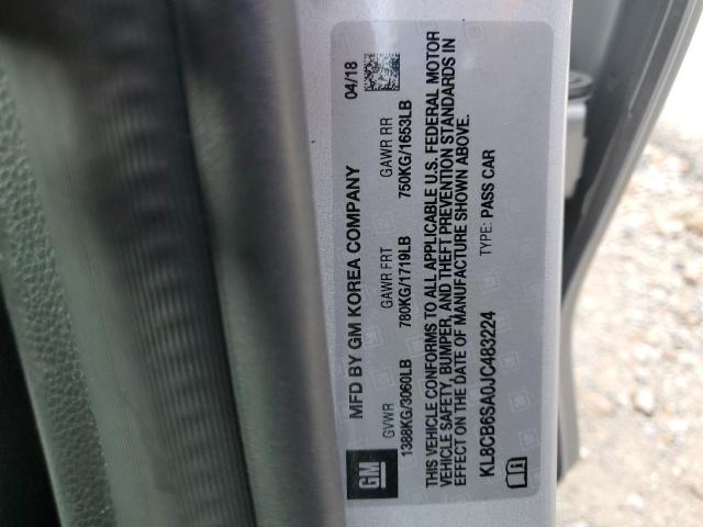 Photo 10 from auction – 2018 CHEVROLET SPARK LS with VIN KL8CB6SA0JC483224