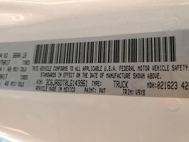 Photo 10 from auction – 2020 RAM 1500 CLASS with VIN 3C6JR6DT0LG143961