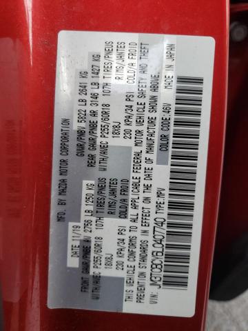 Photo 10 from auction – 2020 MAZDA CX-9 TOURI with VIN JM3TCBCY6L0407740