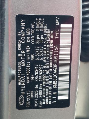 Photo 10 from auction – 2015 HYUNDAI TUCSON LIM with VIN KM8JUCAG3FU091154