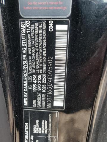 Photo 10 from auction – 2004 MERCEDES-BENZ CLK 320C with VIN WDBTJ65J74F095902