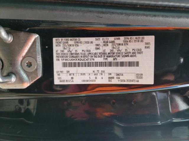 Photo 10 from auction – 2013 FORD ESCAPE SEL with VIN 1FMCU0HXXDUC47376