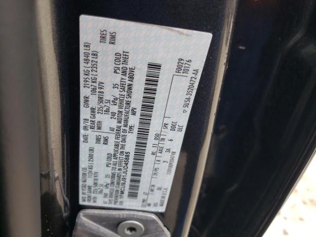 Photo 10 from auction – 2018 FORD ESCAPE TIT with VIN 1FMCU9J91JUD45885