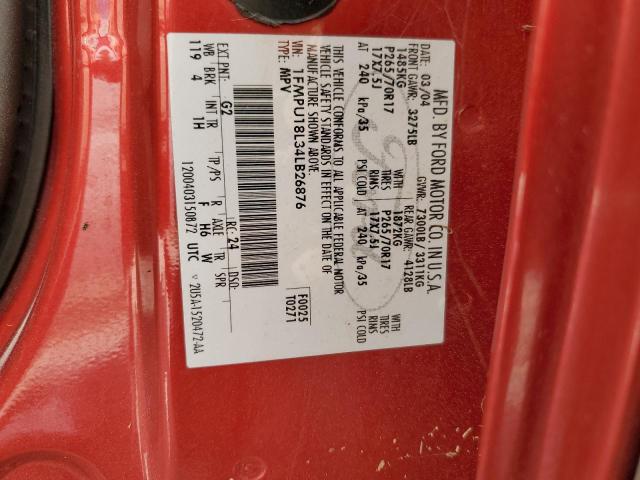 Photo 10 from auction – 2004 FORD EXPEDITION with VIN 1FMPU18L34LB26876
