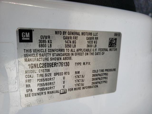 Photo 10 from auction – 2014 CHEVROLET TAHOE POLI with VIN 1GNLC2E09ER176130
