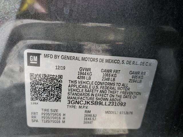 Photo 10 from auction – 2020 CHEVROLET TRAX LS with VIN 3GNCJKSB9LL231093