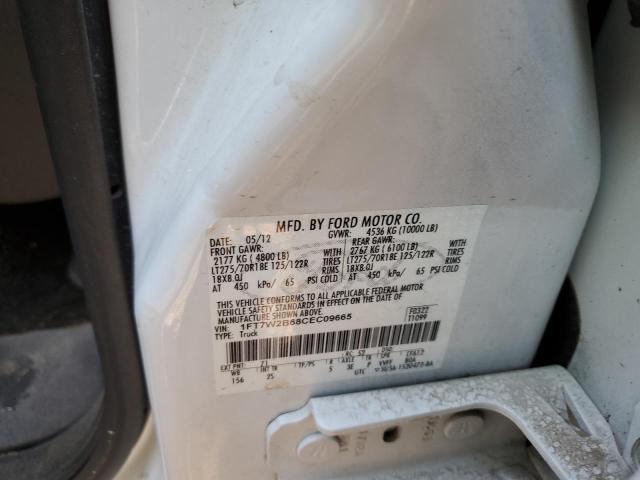Photo 10 from auction – 2012 FORD F250 SUPER with VIN 1FT7W2B68CEC09665