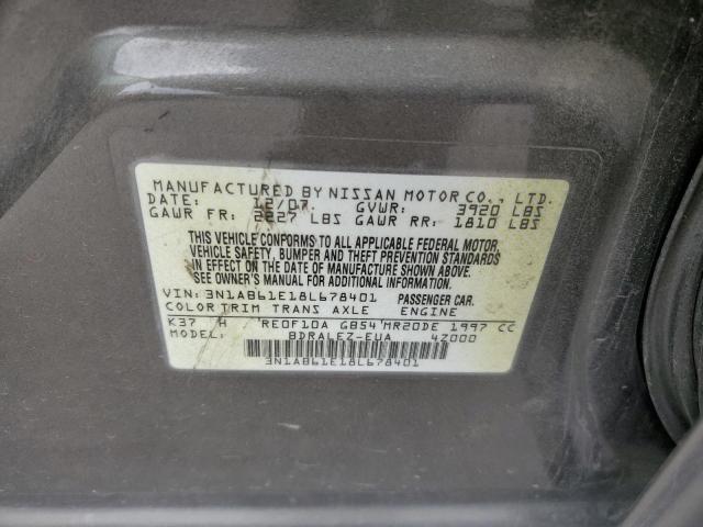 Photo 10 from auction – 2008 NISSAN SENTRA 2.0 with VIN 3N1AB61E18L678401