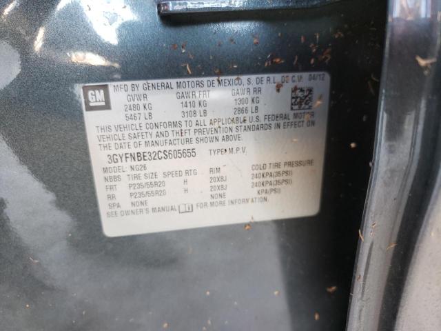 Photo 10 from auction – 2012 CADILLAC SRX PERFOR with VIN 3GYFNBE32CS605655