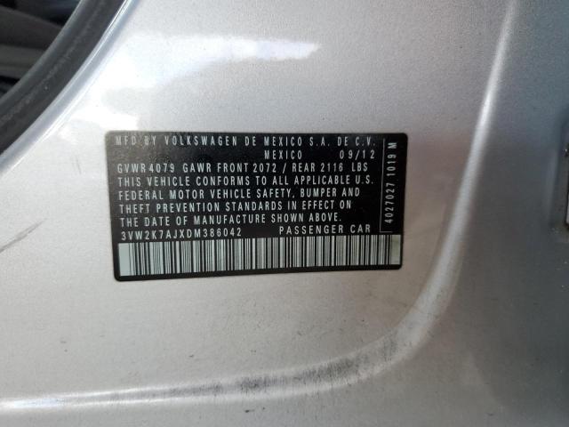 Photo 10 from auction – 2013 VOLKSWAGEN JETTA BASE with VIN 3VW2K7AJXDM386042