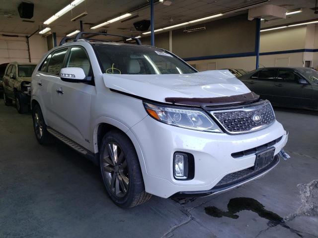 KIA SORENTO SX 2014 with VIN 5XYKWDA70EG499104 - Photo from auction