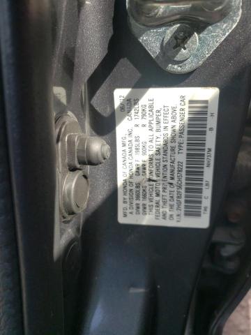 Photo 10 from auction – 2012 HONDA CIVIC LX with VIN 2HGFB2F56CH578222