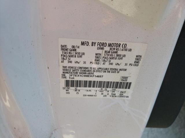 Photo 10 from auction – 2014 FORD F150 SUPER with VIN 1FTEX1CM8EKF14857