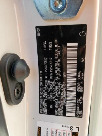 Photo 10 from auction – 2021 TOYOTA 4RUNNER SR with VIN JTEPU5JR6M5951997