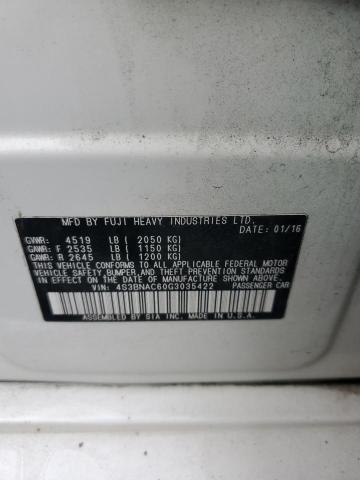 Photo 10 from auction – 2016 SUBARU LEGACY 2.5 with VIN 4S3BNAC60G3035422