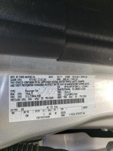 Photo 10 from auction – 2012 FORD FOCUS SE with VIN 1FAHP3F28CL122963