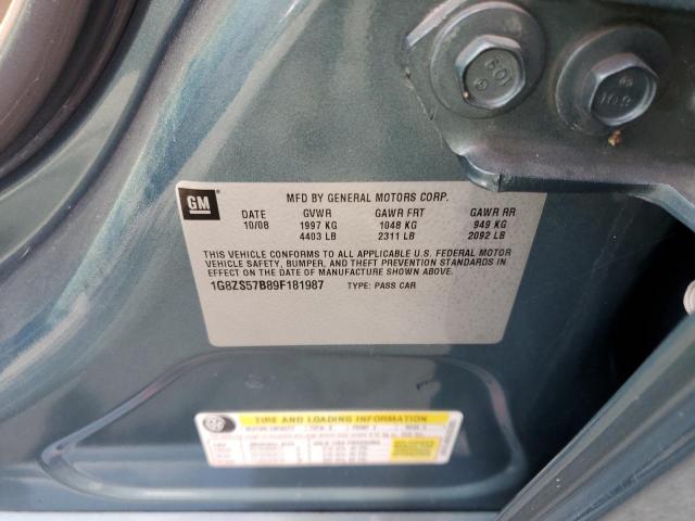 Photo 10 from auction – 2009 SATURN AURA XE with VIN 1G8ZS57B89F181987